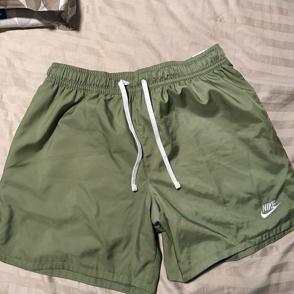 Nike Green Athletic Shorts